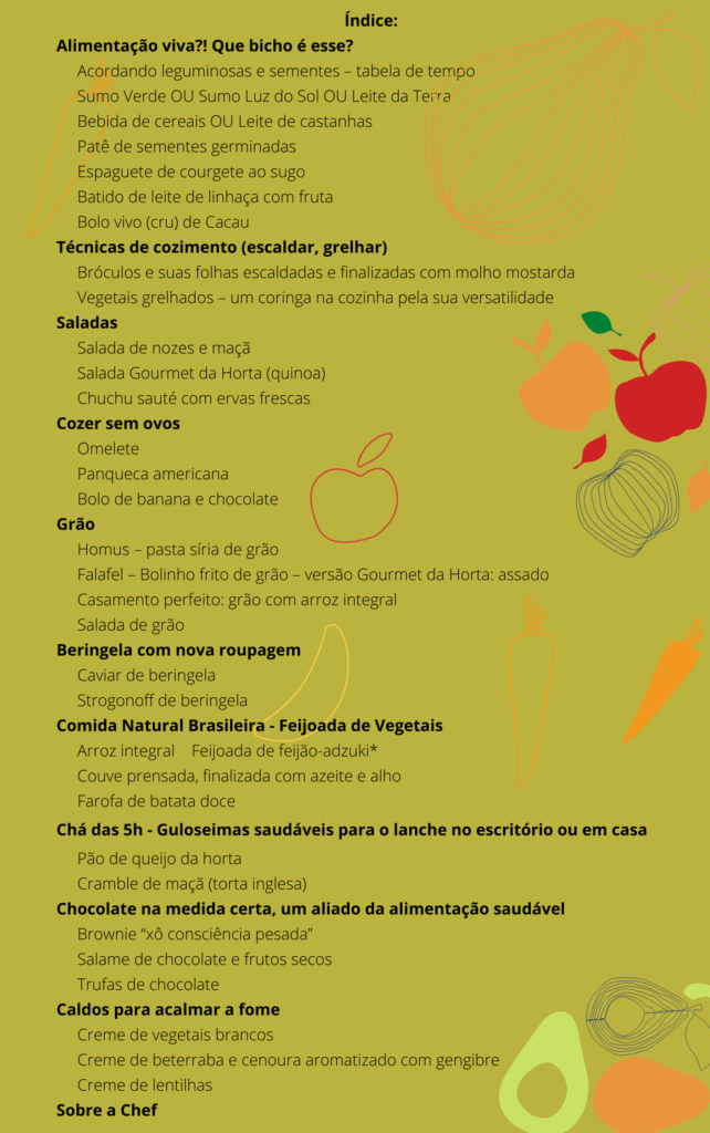 compilação digital gourmet da horta